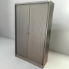 Armoire haute 120x200cm Marcadet grise monobloc