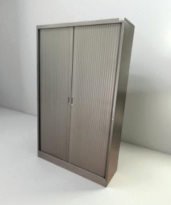 Armoire haute 120x200cm Marcadet grise monobloc