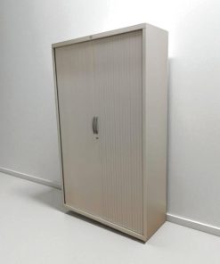 Armoire haute 120x200cm blanche porte coulissante
