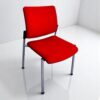 Chaise Visiteur Accueil Interstul Rouge Empilable