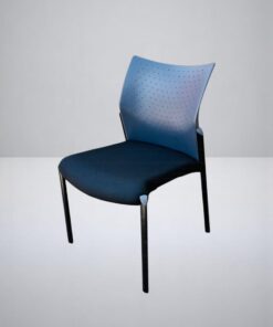 Chaise visiteur senator empilable noir