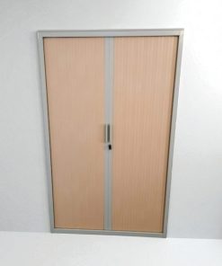 Armoire haute Steelcase beige gris 120x200cm clé.