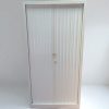 Armoire haute métallique blanche Monobloc 100x200cm