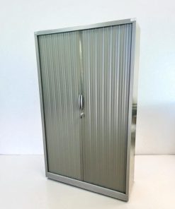Armoire haute Samas 120x200cm grise porte coulissante