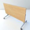 Table pliante Steelcase Flip Flop twin 140x70cm chêne
