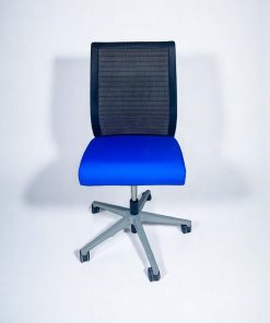 Chaise à roulette Steelcase thinks Bleu