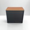 Armoire basse rideaux vertical couleur merisier 80x73cm