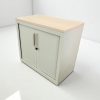 Armoire basse steelcase finition chêne 80 x 74 cm