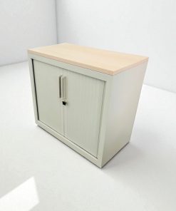 Armoire basse steelcase finition chêne 80 x 74 cm