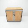 Armoire steelcase bi-color 80x74cm coulissante