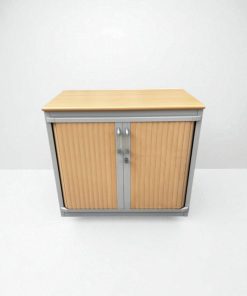 Armoire steelcase bi-color 80x74cm coulissante