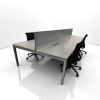 Bureau bench Haworth 180x80 plateau avec séparation