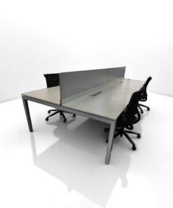 Bureau bench Haworth 180x80 plateau avec séparation