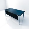 Bureau droit Ronéo Noir 160x80cm