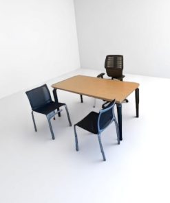 Bureau droit Samas 160x80cm