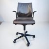Chaise à roulettes Wilkhahn Modus – Cuir Marron