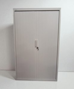 Armoire haute Steelcase blanche 120x200cm avec 2 clé