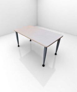 Bureau droit Steelcase 140x80cm piètement tubulaire