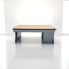 Bureau droit Steelcase 180x80cm avec caisson à roulette
