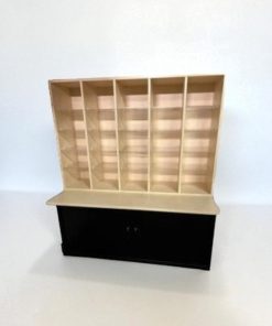 Meuble tri courrier avec support table métallique