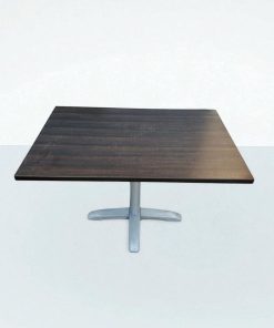 Table restauration Wengé piètement central 120x80cm