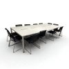 Table de Réunion Steelcase 400x160cm – Capacité 12-14 personnes