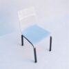 Chaise Design Domitalia visiteur blanc laqué