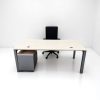 Bureaux droit steelcase avec passe câble 180x80cm