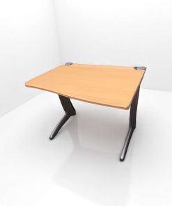 BUREAU PRO CAISSE ACIER AVEC CAISSON 3 TIROIRS 130x90cm