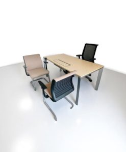 Bureau Steelcase 160x80cm passe câble