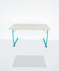 Bureau écolier bois métallique 130x50cm importé