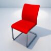 Chaise visiteur Steelcase luge rouge promo