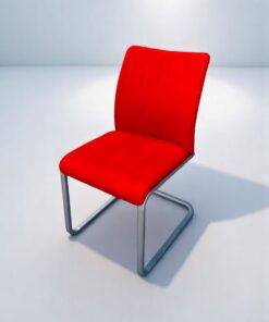 Chaise visiteur Steelcase luge rouge promo