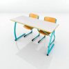 Ensemble bureau école avec 2 chaises bois promo