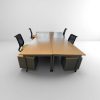 Bureau Open Space Haworth – 4 postes pour une collaboration optimale