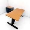Ensemble bureau Steelcase avec armoire rideaux