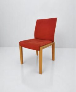 Chaise-de-reception-en-chene-et-velours-Vintage