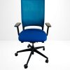 Sedus quarterback chaise a roulette couleur bleu