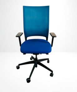 Sedus quarterback chaise a roulette couleur bleu