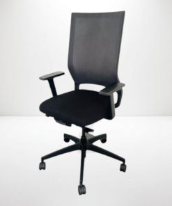 Sedus quarterback chaise a roulette couleur noir