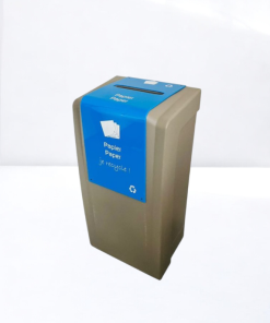Poubelle tri PVC Green Office papier bleu