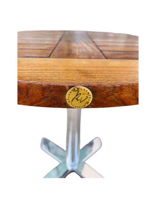 Table de Jardin Bar Ronde en Frêne - 68 cm - R.VLAEMYNCK – Image 4