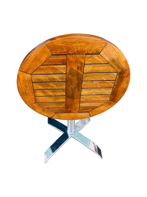 Table de Jardin Bar Ronde en Frêne - 68 cm - R.VLAEMYNCK – Image 3