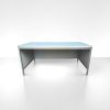 Bureau droit de travail finition aluminium Stielow 160x80cm