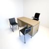 Bureau droit en bois 160x80cm avec caisson