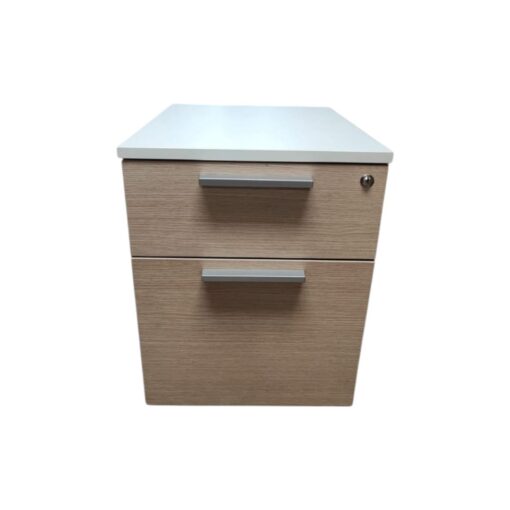 Caisson-en-bois-deux-tiroirs-blanc-chene