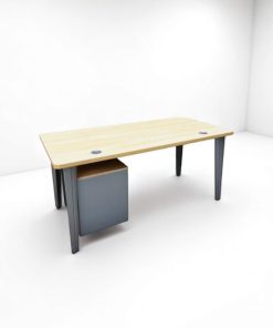 Bureau droit Magencia 160x80cm chêne
