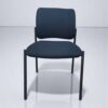 Ensemble 3 chaises visiteur noir empilable promo