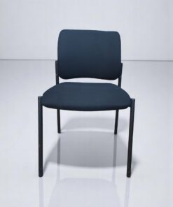 Ensemble 3 chaises visiteur noir empilable promo