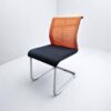 Chaise visiteur Steelcase reply luge orange